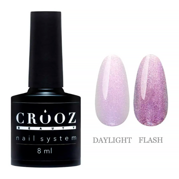 Гель-лак з ефектом втирки Crooz Aurora №04, фіолетовий, 8 мл