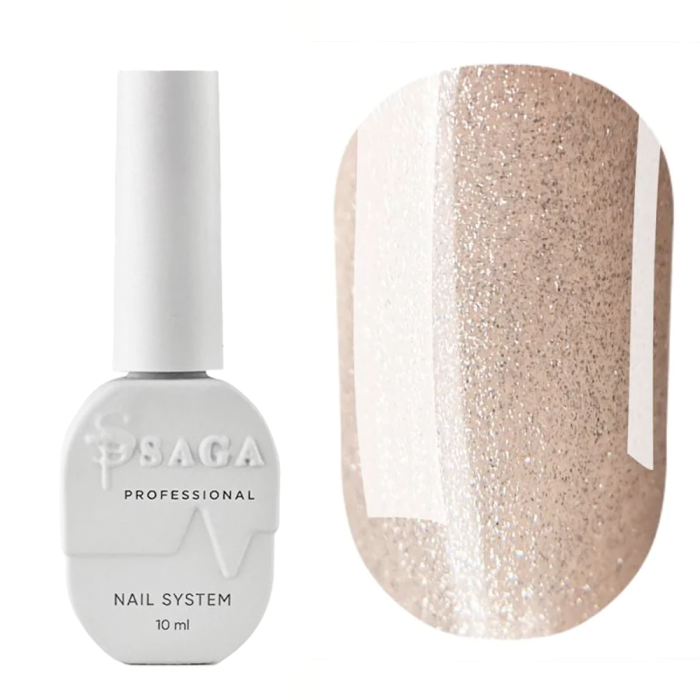 Гель-лак котяче око SAGA Professional Glow Cat №06, пісочно-бежевий, 10 мл