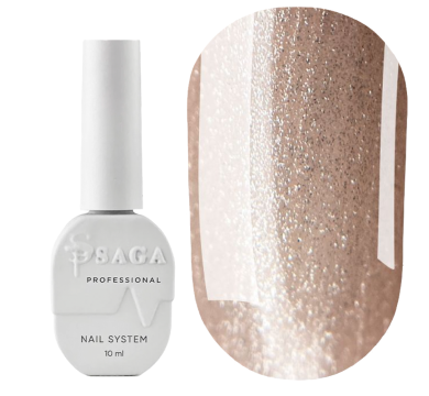 Гель-лак котяче око SAGA Professional Glow Cat №07, золотисто-бежевий, 10 мл