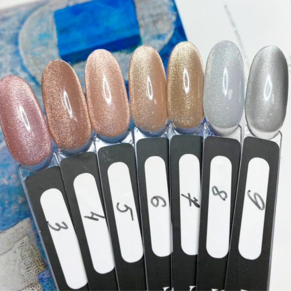 Гель-лак котяче око SAGA Professional Glow Cat №07, золотисто-бежевий, 10 мл