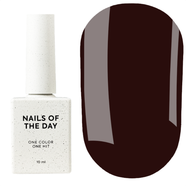 Гель-лак, в один слой NAILSOFTHEDAY Let's Special №357 Dark Chocolate, темно-коричневый, 10 мл