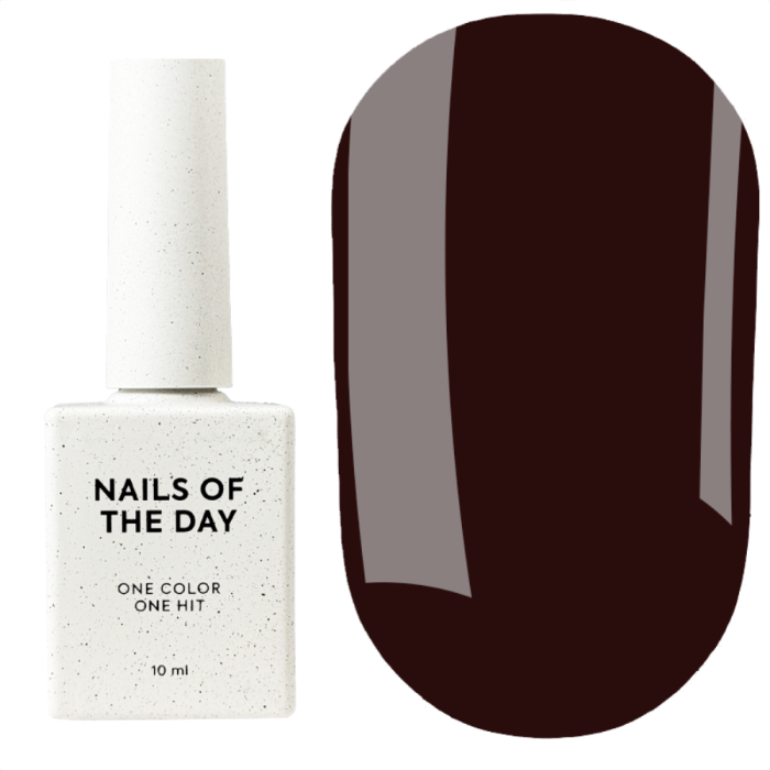 Гель-лак, в один шар NAILSOFTHEDAY Let's Special №357 Dark Chocolate, темно-коричневий, 10 мл