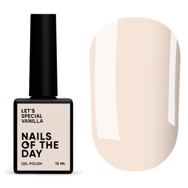Гель-лак, в один слой NAILSOFTHEDAY Let's Special Vanilla, ванильный, 10 мл