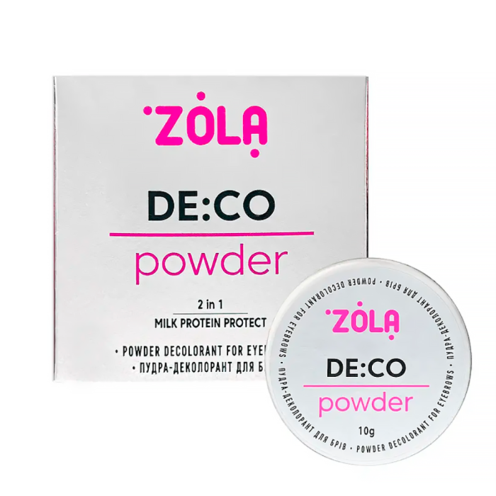 ZOLA DE:CO Powder - пудра-деколорант для брів, 10 г