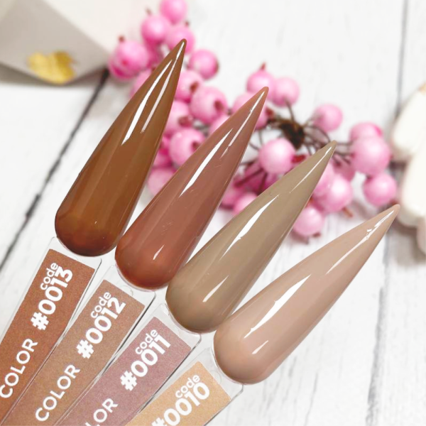 Гель-лак DNKa Gel Polish Color #0013, молочний шоколад, 12 мл