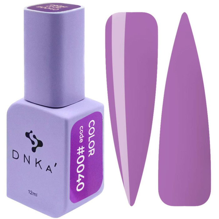 Гель-лак DNKa Gel Polish Color #0040, фіолетово-сірий, 12 мл