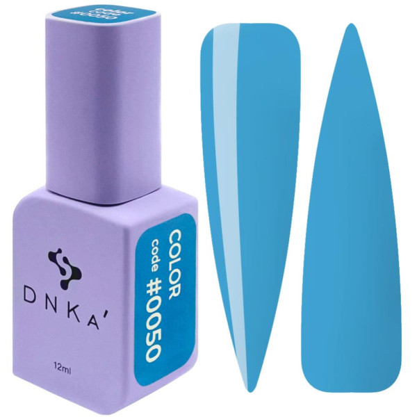 Гель-лак DNKa Gel Polish Color #0050, голубо-синий, 12 мл