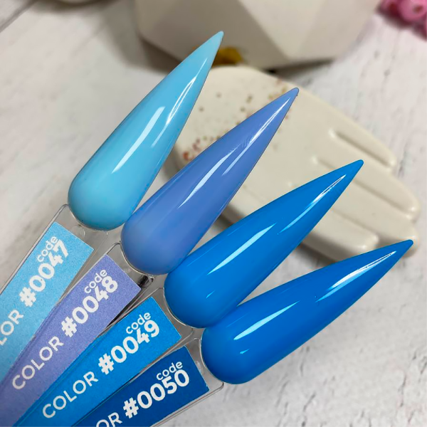 Гель-лак DNKa Gel Polish Color #0050, голубо-синий, 12 мл