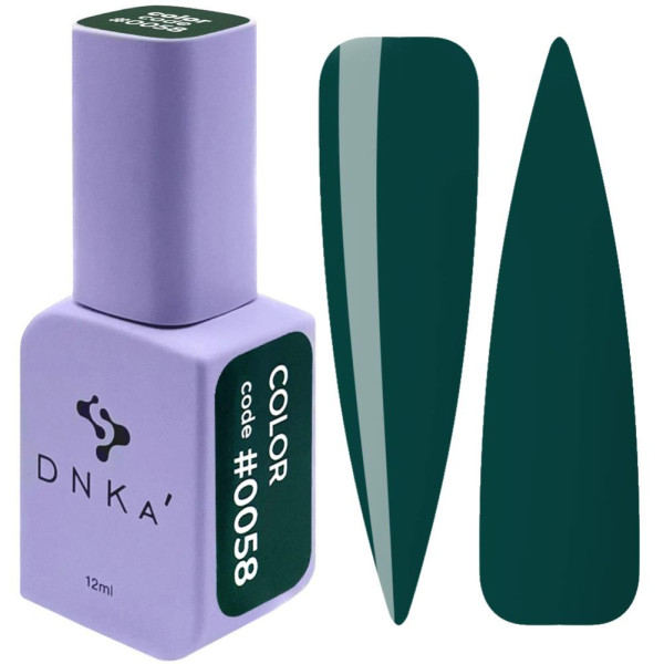 Гель-лак DNKa Gel Polish Color #0058, хвойний, 12 мл