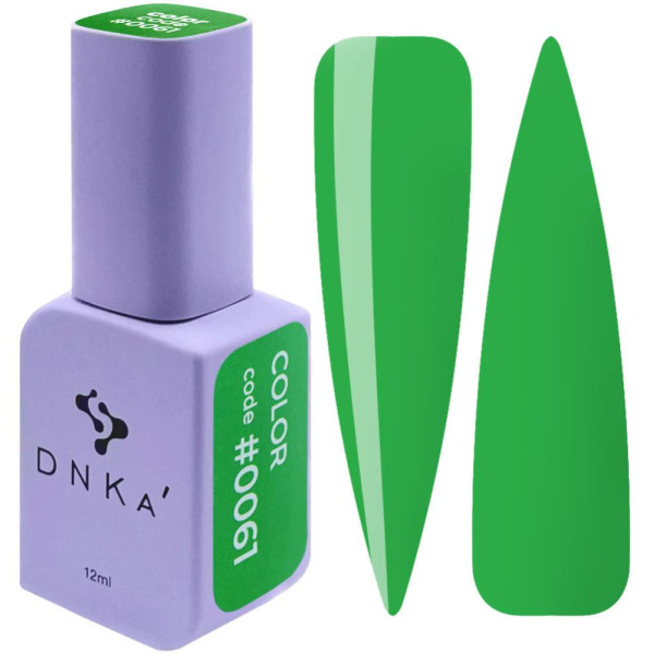 Гель-лак DNKa Gel Polish Color #0061, зелений, 12 мл