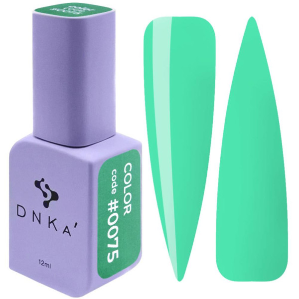Гель-лак DNKa Gel Polish Color #0075, м'ята, 12 мл