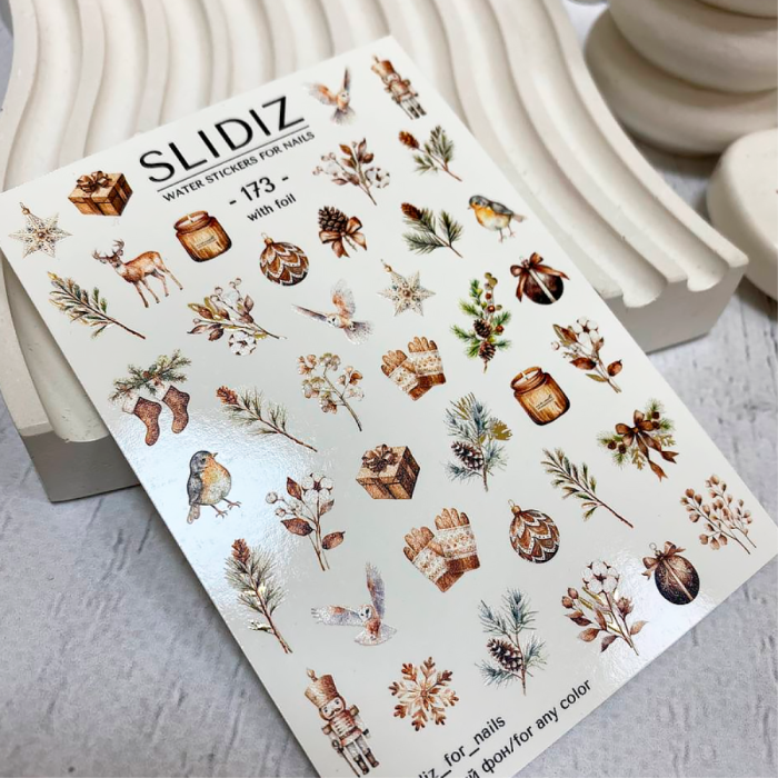 Фольгированный слайдер-дизайн SLIDIZ №173, зима
