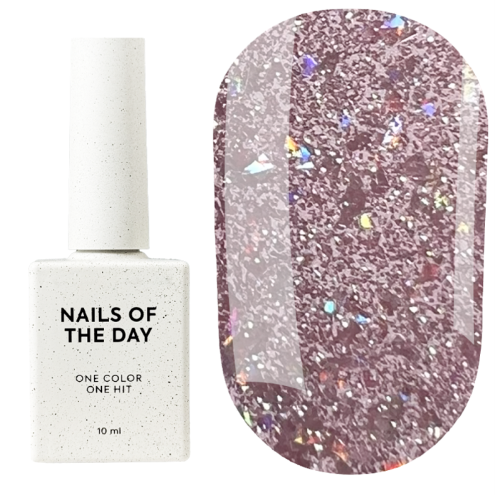 База светоотражающая NAILSOFTHEDAY Base Reflective № 10, нежно-розовая, 10 мл