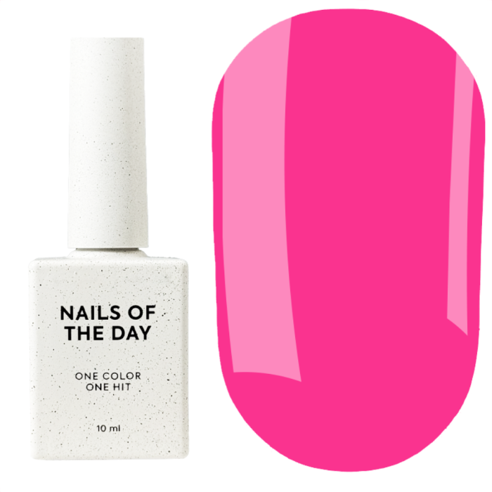 Гель-лак, в один слой NAILSOFTHEDAY Let’s Special №209 Barbie, неоново-розовый, 10 мл