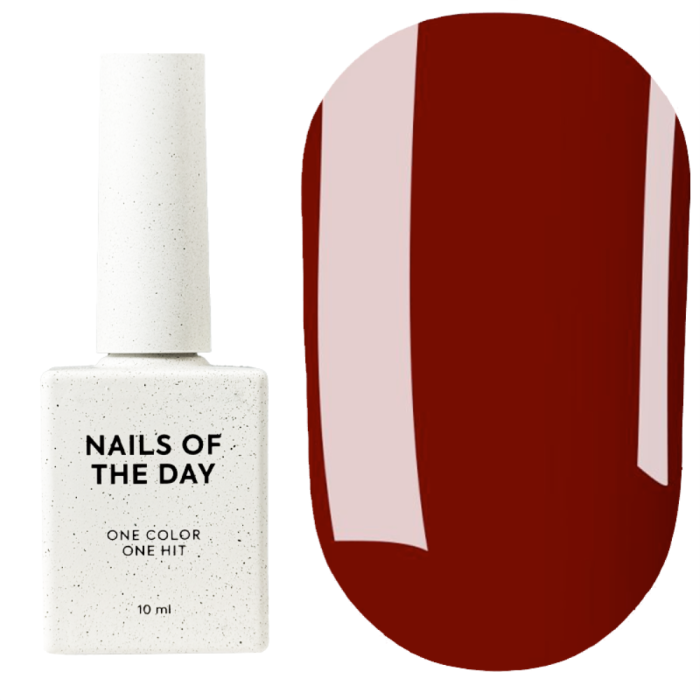Гель-лак, в один слой NAILSOFTHEDAY Let’s Special №369 Marilyn, кроваво-красный, 10 мл