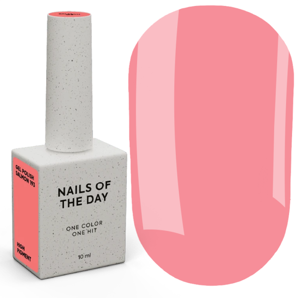 Гель-лак, в один слой NAILSOFTHEDAY №193 Let’s Special Salmon, лососевый, 10 мл