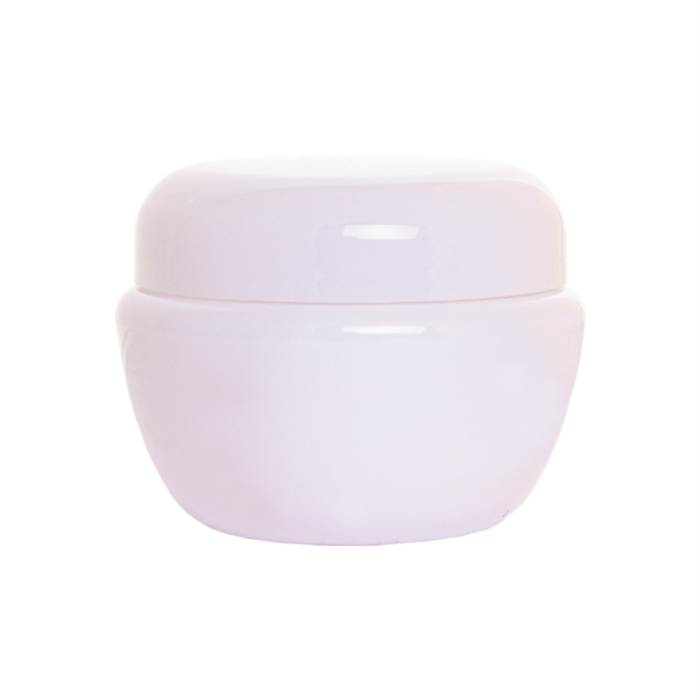 Баночка фігурна біла, 5 мл