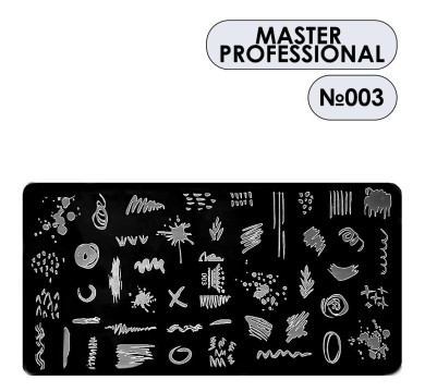 Пластина для стемпінгу Master Professional 003, абстракція