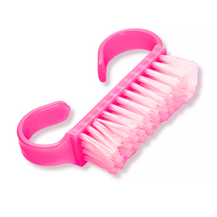 Щітка манікюрна "ПРАСКА" для видалення пилу (міні), матова малинова