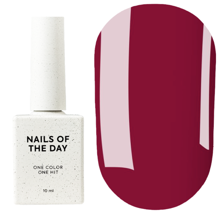 Гель-лак, в один шар NAILSOFTHEDAY Let’s Special №137 Lady, насичено червоний, 10 мл