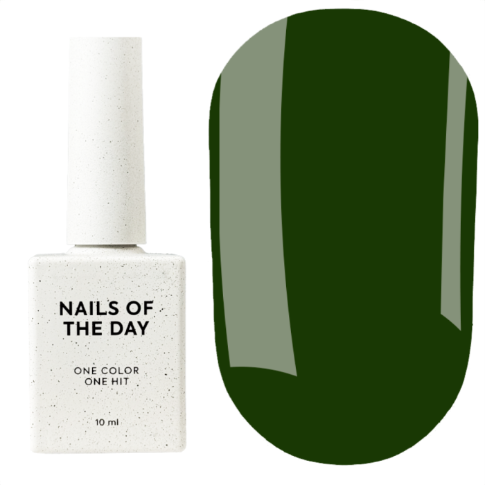 Гель-лак, в один слой NAILSOFTHEDAY Let’s Special №353 Green Glass, темно-зеленый, 10 мл