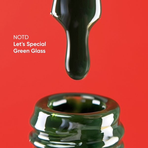Гель-лак, в один шар NAILSOFTHEDAY Let's Special №353 Green Glass, темно-зелений, 10 мл