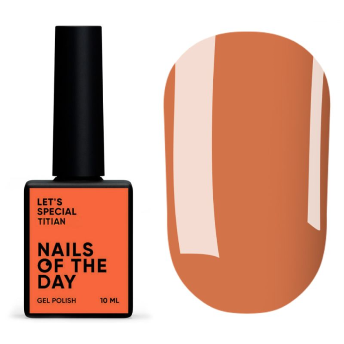 Гель-лак, в один шар NAILSOFTHEDAY Let’s Special Titian, яскраво-морквяний, 10 мл