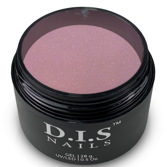 DIS Nails Hard Cacao & Shimmer - камуфлюючий твердий гель із шимером, 28 г