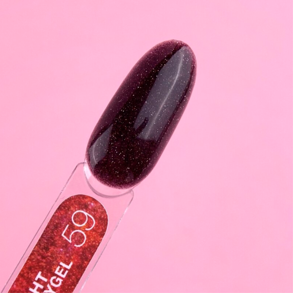 Жидкий акрил-гель LUNA Light Acrygel №59, светоотражающий, 13 мл