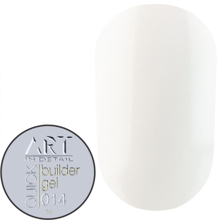 Гель для нарощування ART QUICK Builder Gel №014 Milky White, молочно-білий, 5 мл