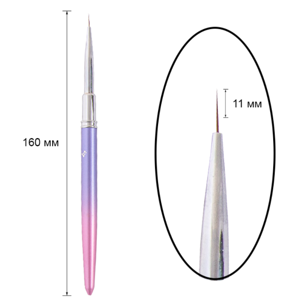 Кисть лайнер DNKa Liner Brush, 11 мм