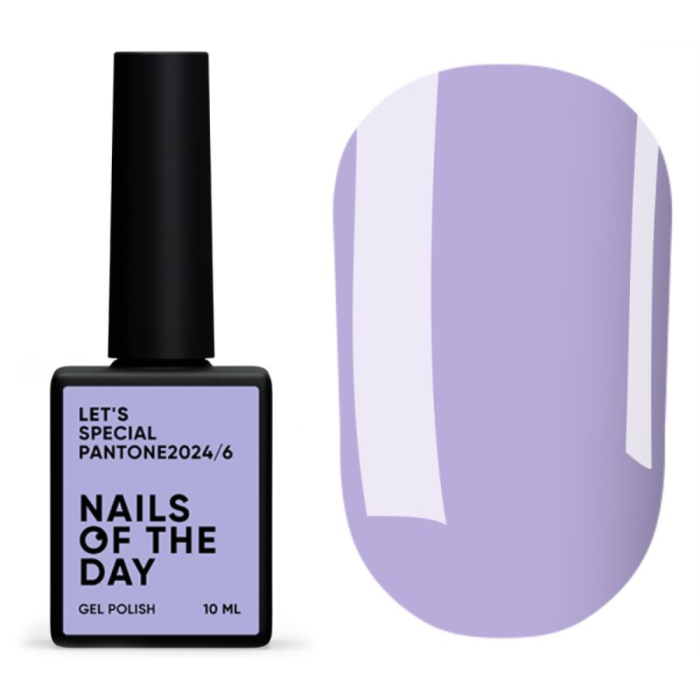Гель-лак, в один слой NAILSOFTHEDAY Let’s Special Pantone 6, нежная лаванда, 10 мл
