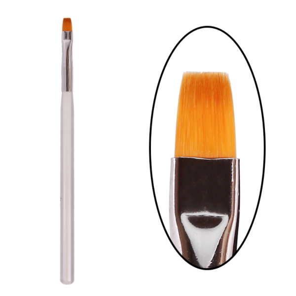 Пензель для гелю NAILSOFTHEDAY Nail Art Brush, квадрат (для френчу, нарощування)