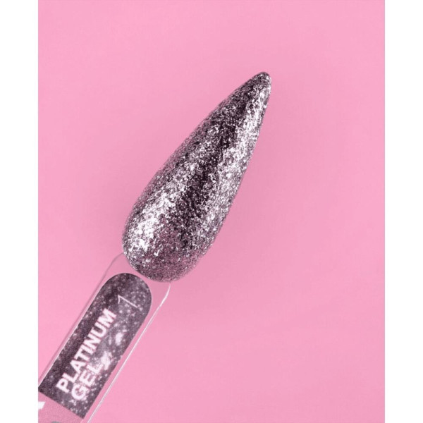 LUNA Platinum Gel №1 - декоративний гель із блискітками, 5 мл