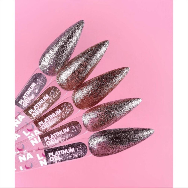 LUNA Platinum Gel №1 - декоративний гель із блискітками, 5 мл