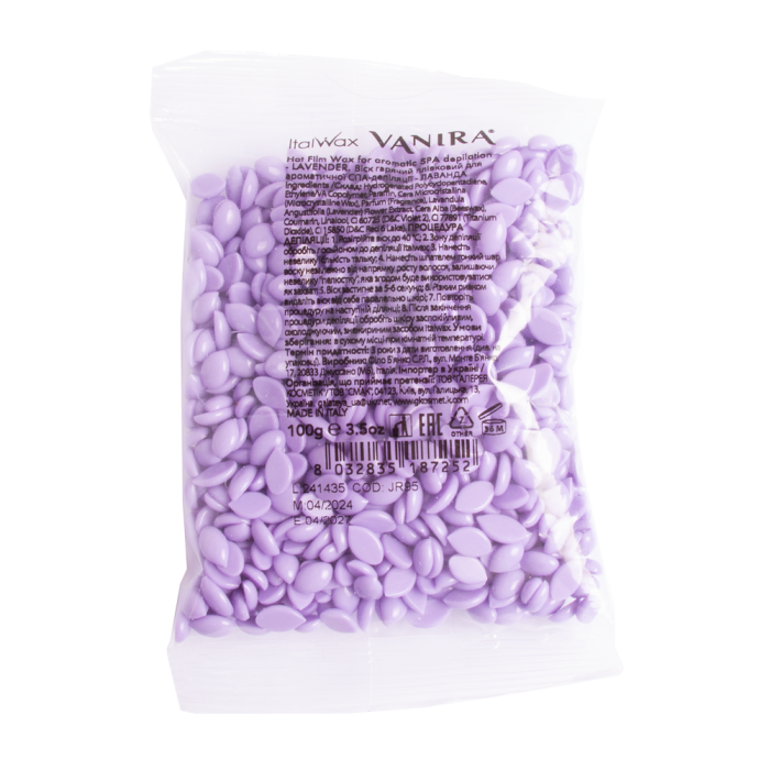 ItalWax Vanira Lavander - воск для депиляции гранулированный, лаванда, 100 г