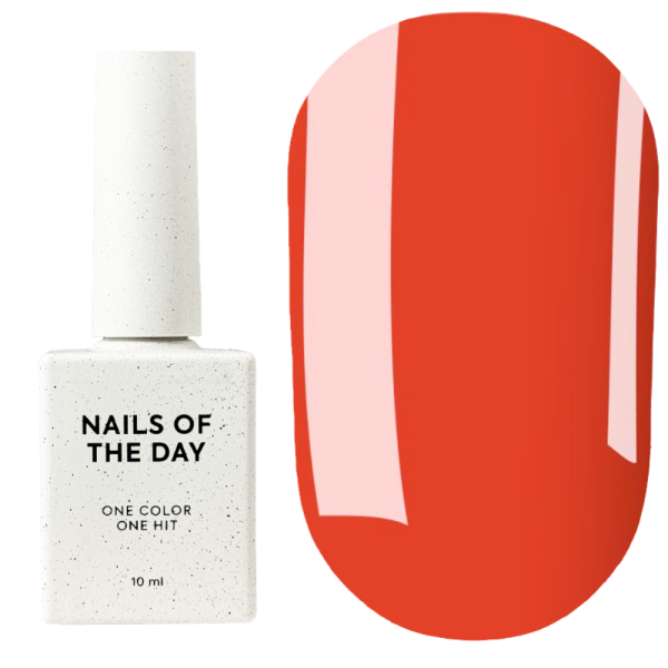 Гель-лак, в один шар NAILSOFTHEDAY Let's Special №117 Riana, яскраво-червоний, 10 мл