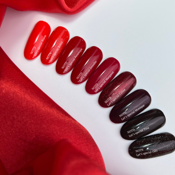 Гель-лак, в один шар NAILSOFTHEDAY Let's Special №117 Riana, яскраво-червоний, 10 мл