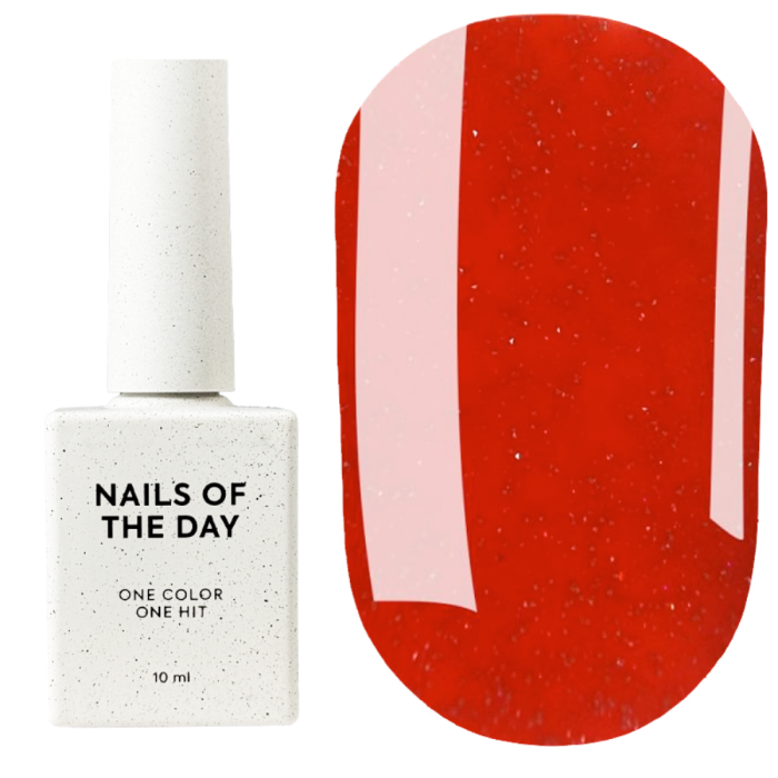 Гель-лак світловідбивний NAILSOFTHEDAY Let's Special №112 Britni, яскраво-червоний, 10 мл