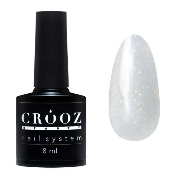 Crooz Top Milk Opal - топ опаловий для гель-лаку, молочний, 8 мл
