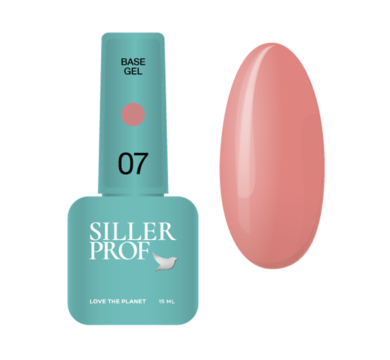 База камуфлююча Siller Base Gel №07, яскраво-бежева, 15 мл