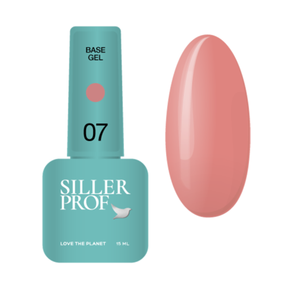 База камуфлююча Siller Base Gel №07, яскраво-бежева, 15 мл