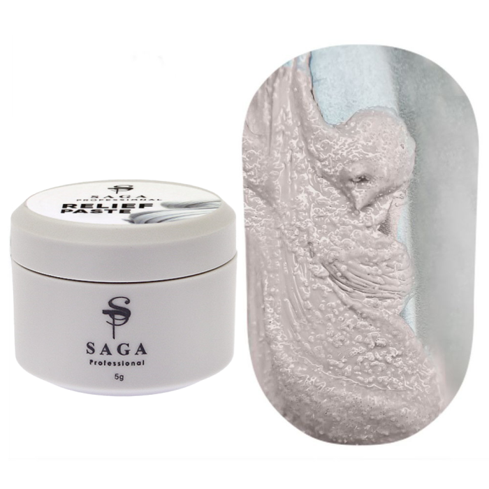 SAGA Professional Relief Paste №02 - рельефная паста без липкого слоя, бежевый, 5 мл