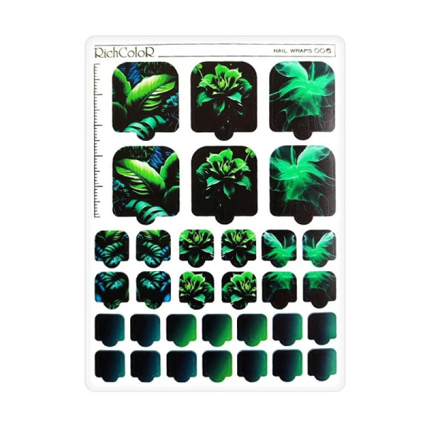 Пленка для педикюра RichColor Nail Wraps 006