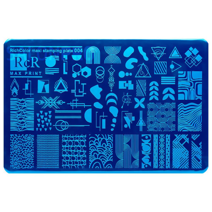 Пластина для стемпінгу Max Print RcR - 04, візерунки
