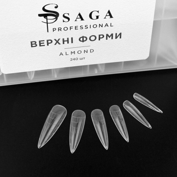 Верхні форми Saga Professional - Almond (мигдаль), 240 шт.