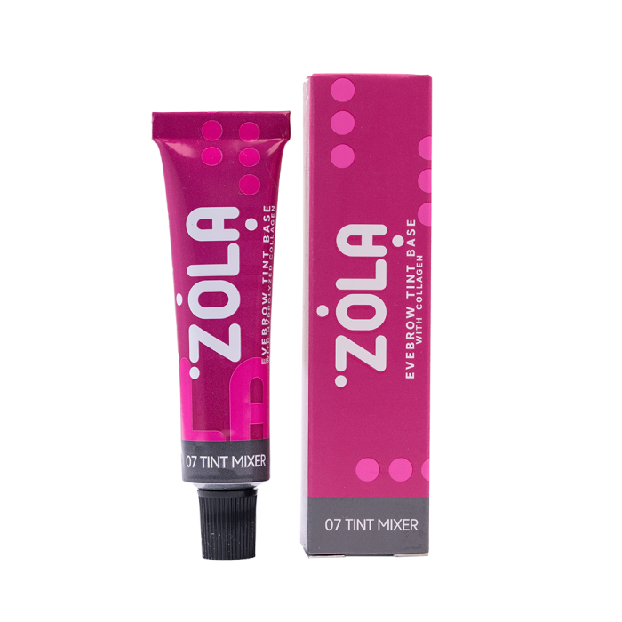 ZOLA Eyebrow Tint Base With Collagen 07 Tint Mixer - фарба база для брів, 15 мл