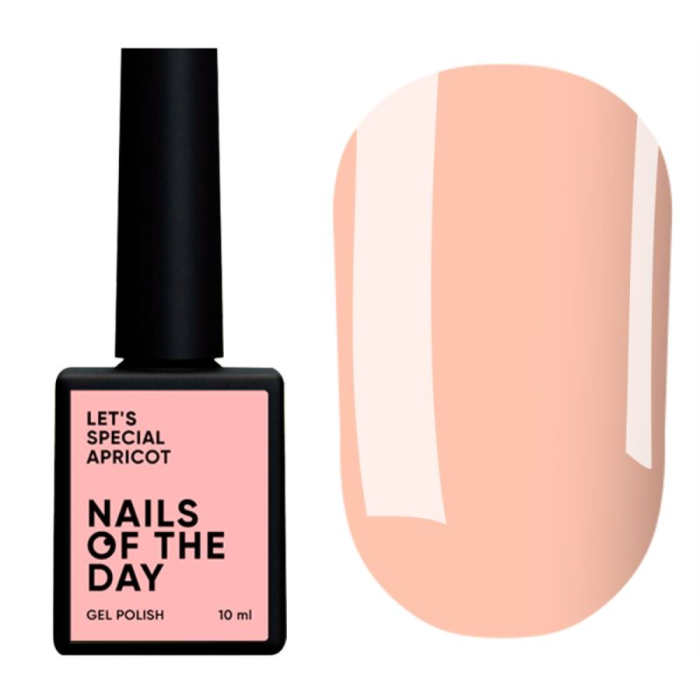 Гель-лак, в один слой NAILSOFTHEDAY Let’s Special №185 Apricot, абрикосовый, 10 мл