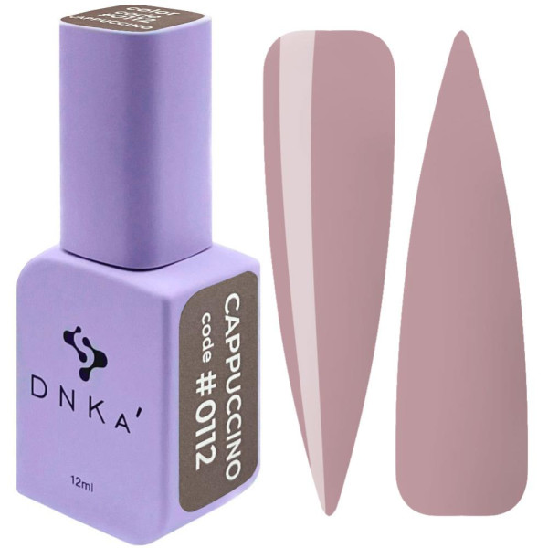 Гель-лак DNKa Gel Polish Color #0112 Cappuccino, капучіно, 12 мл