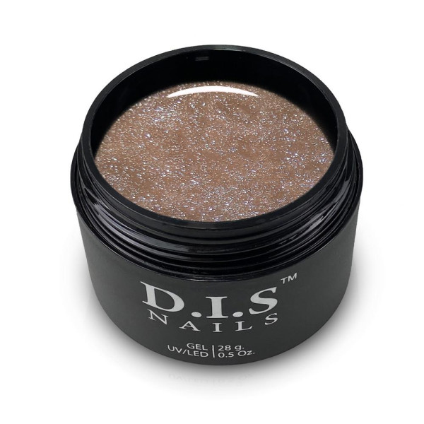 DIS Nails Hard Delicate & Shimmer - камуфлирующий твердый гель, 28 г